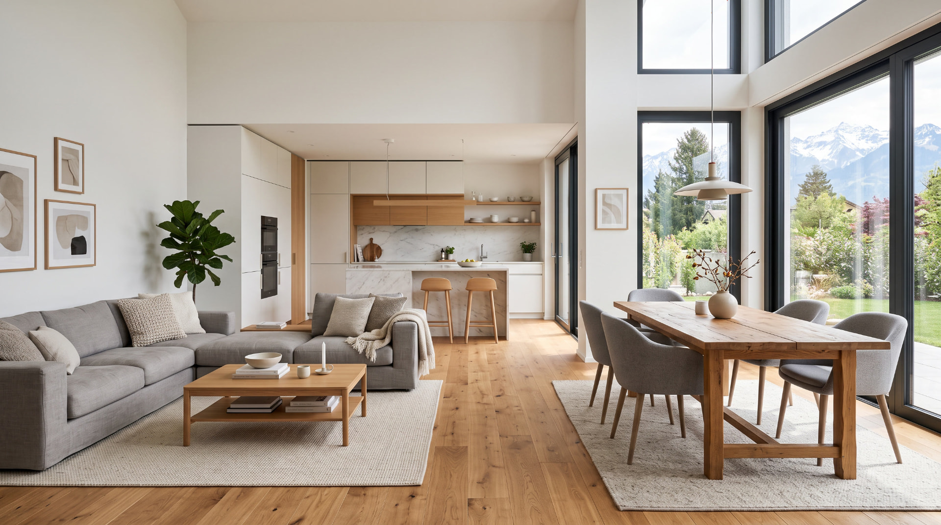 Rénovation complète d'un séjour par Ça Roule ! Sàrl dans le canton de Vaud